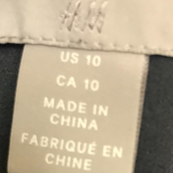 H&M DARK GRAY PAPER-BAG PANTS - Picture 4 of 6